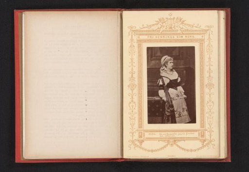 Portrait of the actress Betty Hennings as Nora in A Doll's House