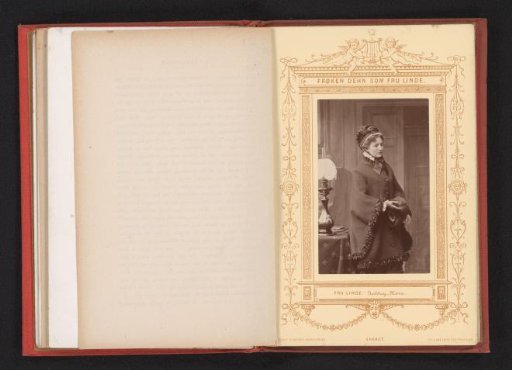 Portrait of the actress Agnes Dehn as Christine Linde in A Doll's House