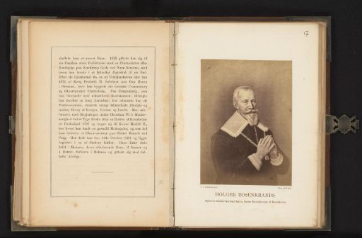 Photographic reproduction of a painting, depicting a portrait of Holger Rosenkrantz