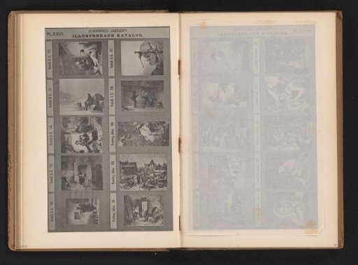 Photographic reproduction of ten paintings with mainly genre scenes