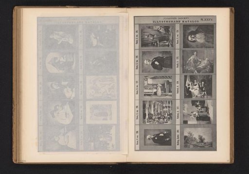 Photographic reproduction of ten paintings, prints and possibly photographs