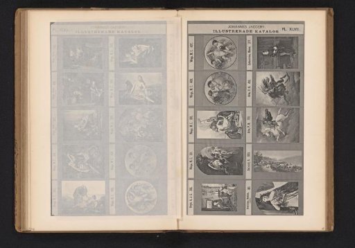 Photographic reproduction of ten paintings, mainly mythological scenes