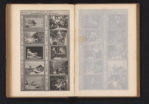 Photographic reproduction of nine paintings and a sculpture