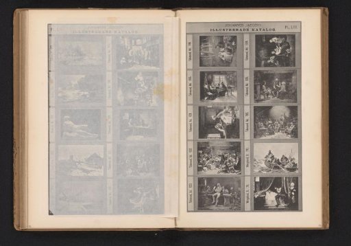 Photographic reproduction of ten paintings, mainly historical scenes