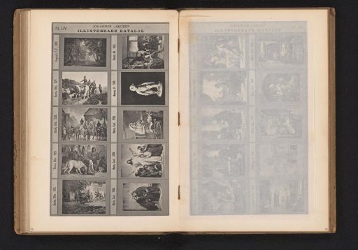 Photographic reproduction of nine paintings and a sculpture