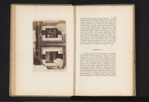 Photographic Reproduction of a Painting Depicting a Mural in an Excavated Ruin in Rome