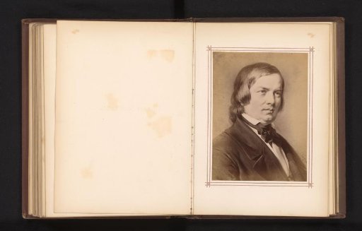 Photographic Reproduction of a Portrait of Robert Schumann by Carl Jaeger