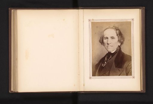 Photographic Reproduction of a Portrait of Giacomo Meyerbeer by Carl Jaeger