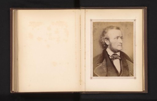 Photographic Reproduction of a Portrait of Richard Wagner by Carl Jaeger