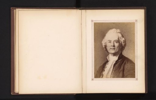 Photographic reproduction of a portrait of Christoph Willibald Gluck by Carl Jaeger