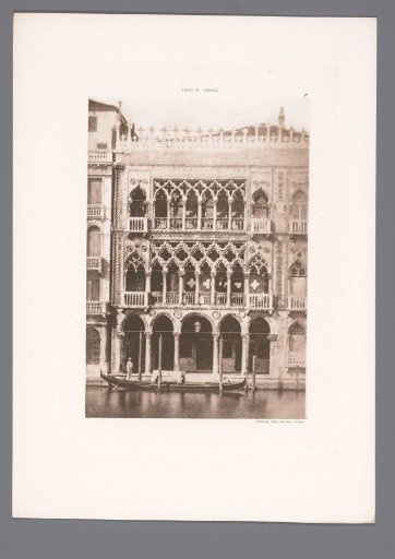View of the Ca' d'Oro on the Grand Canal in Venice