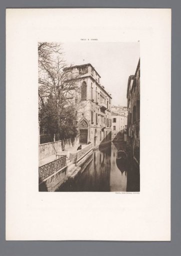 View of the Rio de Santa Marina in Venice