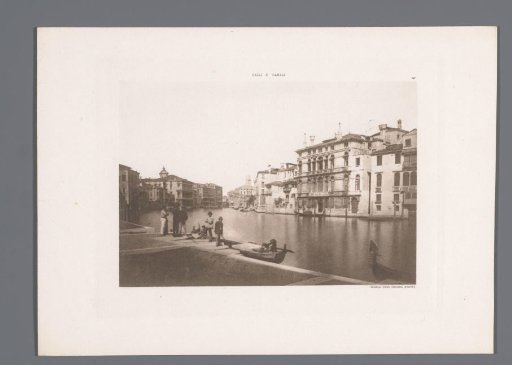 View of a Quay on the Grand Canal in Venice