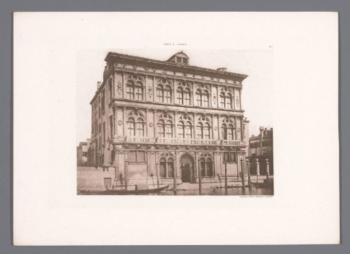 View of Palazzo Vendramin-Calergi on the Grand Canal in Venice