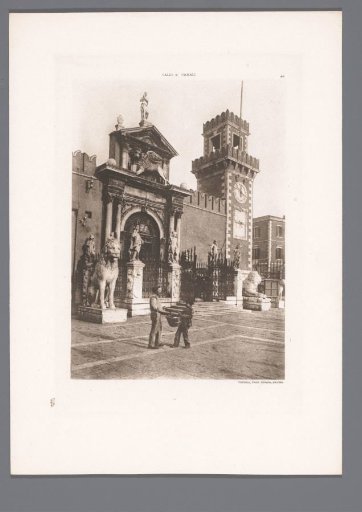 View of the Porta Magna of the Arsenal in Venice