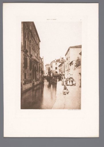 View of the Rio de la Frescada in Venice