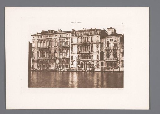 View of the Palazzo Ferro and the Palazzo Fini in Venice