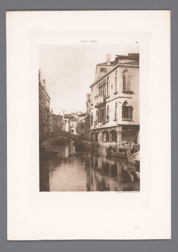 View of a canal with a bridge in Venice