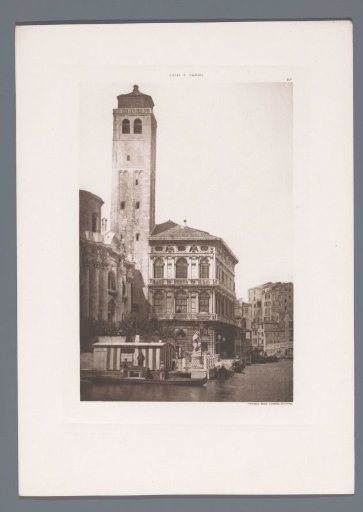 View of the Chiesa di San Geremia and the Palazzo Labia in Venice