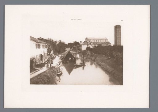 View of a canal with boats on Torcello