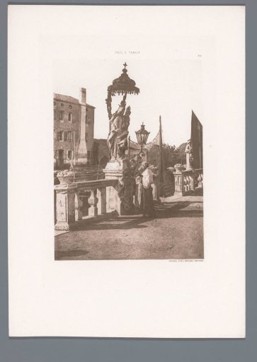 Monument to a bishop by the water in Chioggia