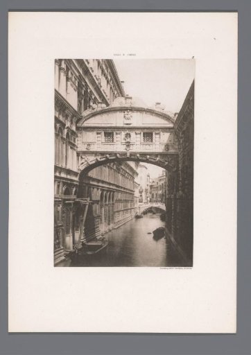 View of the Ponte dei Sospiri in Venice