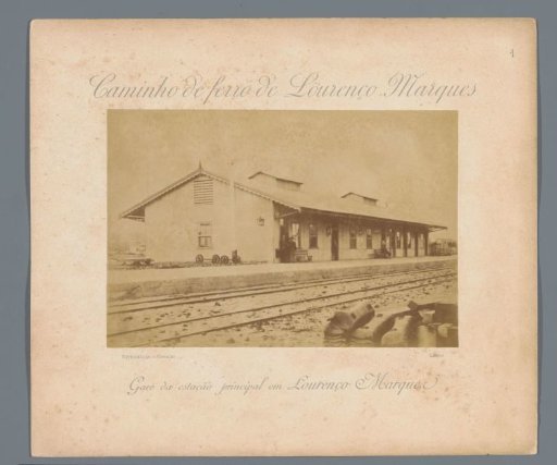 View of a railway station in Lourenço Marques