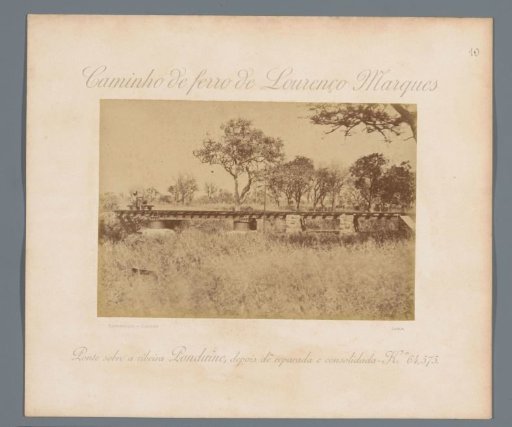 Railway bridge over the Ponduine River in Mozambique