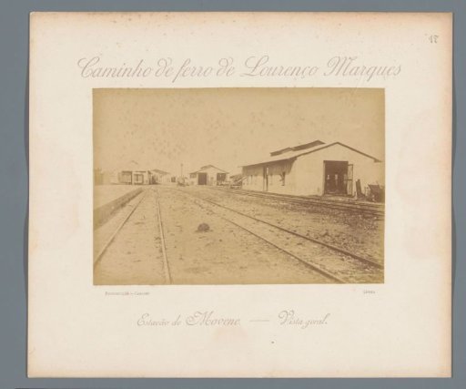 Railway station of Movene in Mozambique