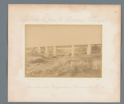 Railway bridge over the Umquanhene River in Mozambique