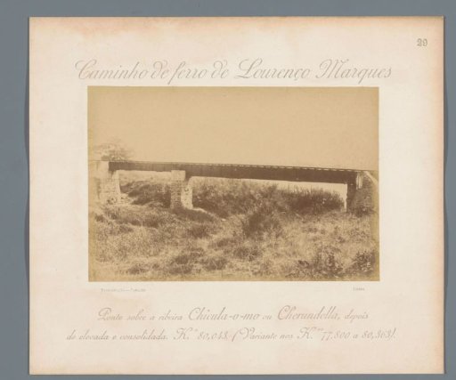 Railway bridge over the Cherundella River in Mozambique