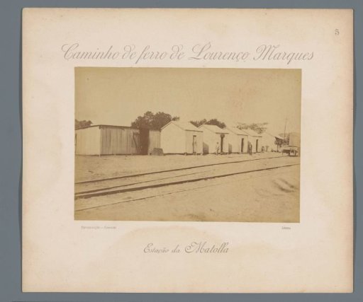 Railway station of Matola in Mozambique