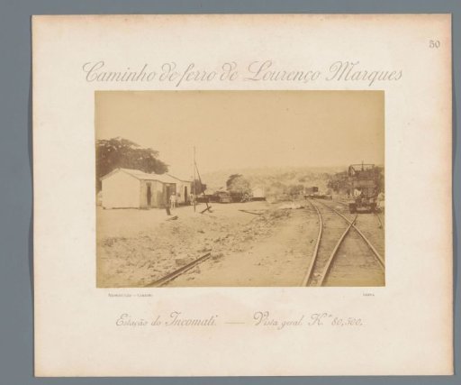 Railway station at Incomati in Mozambique