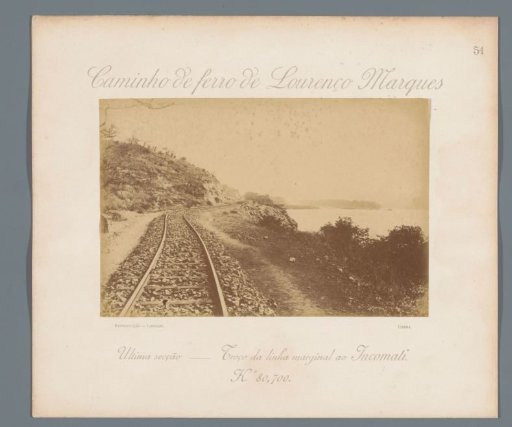 Railway track in Mozambique, possibly along the bank of the Rio Incomati