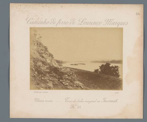 Railway track in Mozambique, possibly along the bank of the Rio Incomati