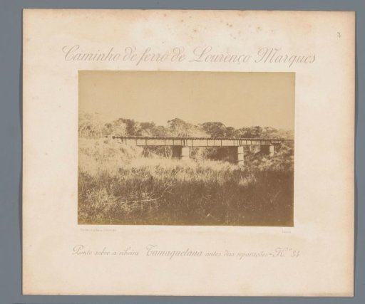 Bridge over the Tamaquetana River in Mozambique