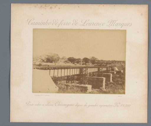 Railway bridge over the Chicongene River in Mozambique