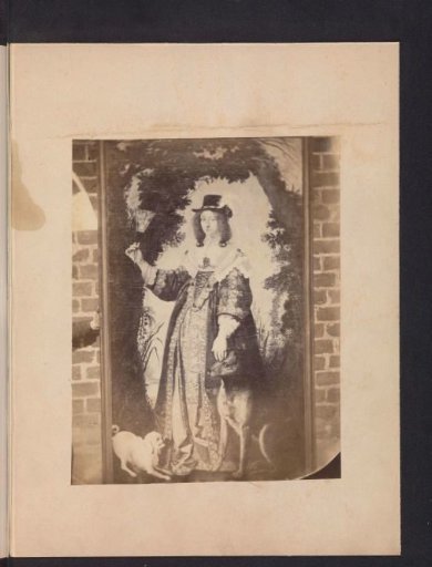Photographic reproduction of a painting depicting a portrait of Leonora Christina Ulfeldt