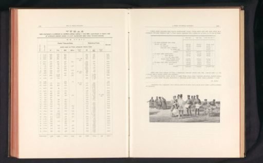 Photographic reproduction of a drawing, representing (presumably) a meeting of officers