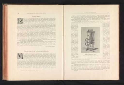 Photographic reproduction of a drawing, depicting a machine for making shoes