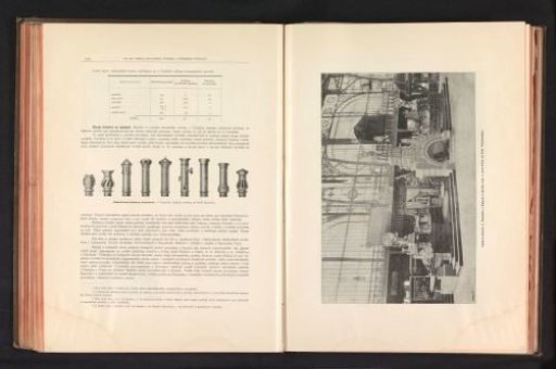 Photographic reproduction of drawings depicting earthenware fireplaces
