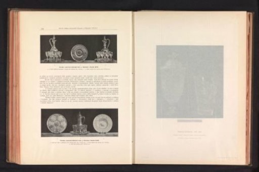 Two displays of glassware
