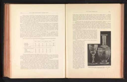 Carafe and a goblet of cut glass