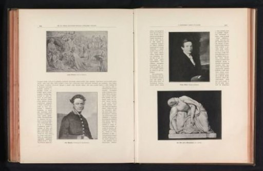 Two photographic reproductions of a print and a painting, depicting the Adoration of the Magi and a portrait of (presumably) a general