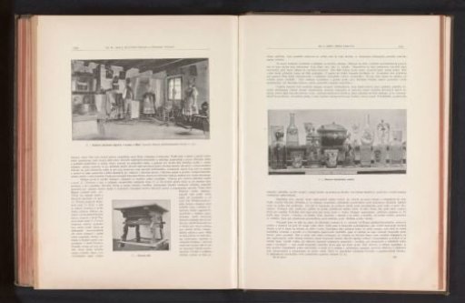 Interior of a Room with Bohemian Costume and an Oak Table