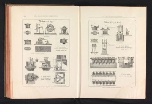 Photographic reproduction of a drawing depicting machines for crushing sugar beets