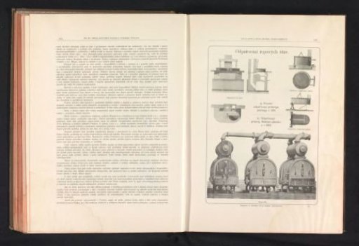 Photographic reproduction of a drawing, depicting evaporation machines