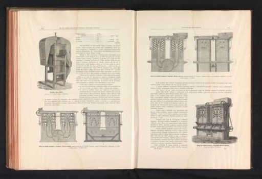 Photographic reproductions of a drawing showing cross-sections of a cleaning machine