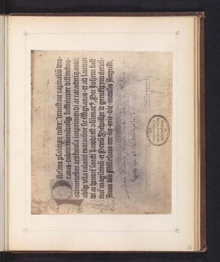 Photographic reproduction of a page of a psalter