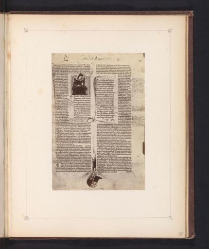 Photographic reproduction of a page of the Institutes of Justinian